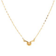 Anzu Demifine Minimalist Flower Necklace | Dainty Floral Pendant