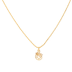 Anzu Demi-fine Ganesha Necklace | Spiritual Pendant for Protection