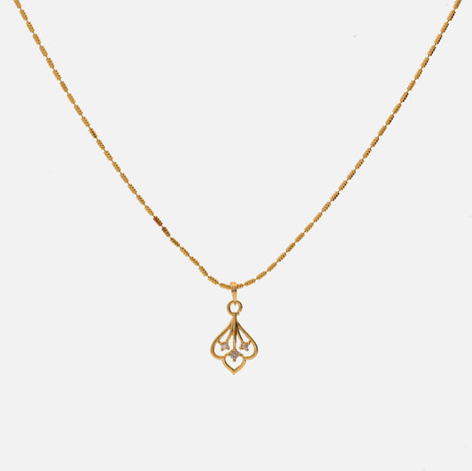 Anzu Gold Pendant Necklace | Demi-Fine Minimalist Jewelry for Everyday & Special Occasions