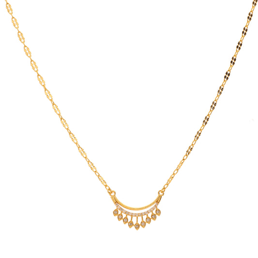 Elegant Gold-Plated Pendant Necklace with Dangling Charms – Demi-Fine Jewelry for Women | Anzu