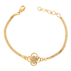 Anzu Dainty Crown Bracelet | Demifine Zirconia Floral Jewellery