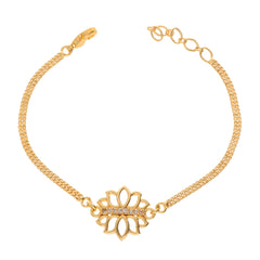 Anzu Lotus Flower Bracelet | Demifine Nature-Inspired Jewellery