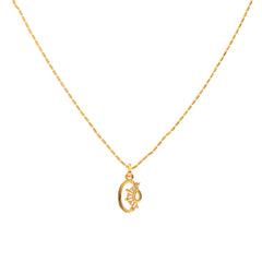 Anzu Oval Pendant Necklace | Dainty Demifine Star Design