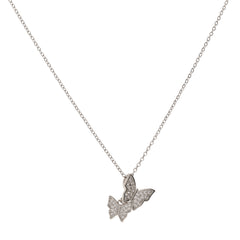 Anzu Silver Butterfly Necklace | Dainty Demifine Zirconia Pendant
