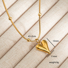 Golden Heartbeat | Luxe Minimalist Pendant Necklace