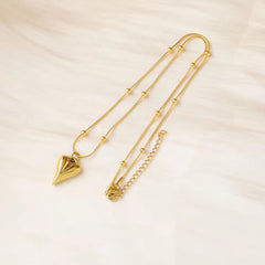 Golden Heartbeat | Luxe Minimalist Pendant Necklace