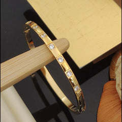 Exquisite Gold Bracelet | Stunning Embellishments