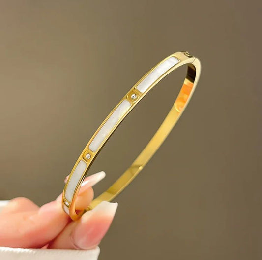 Luna Pearl | Elegant Bracelet with Pearl Inlay