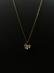 Anzu Dainty Clover Necklace | Demifine Four Leaf Lucky Charm Pendant