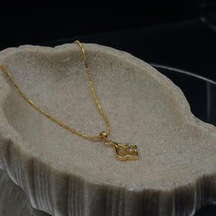 Anzu Gold Pendant Necklace | Demi-Fine Minimalist Jewelry for Everyday & Special Occasions