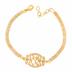 Anzu Om Filigree Bracelet | Spiritual Demifine Zirconia Jewellery