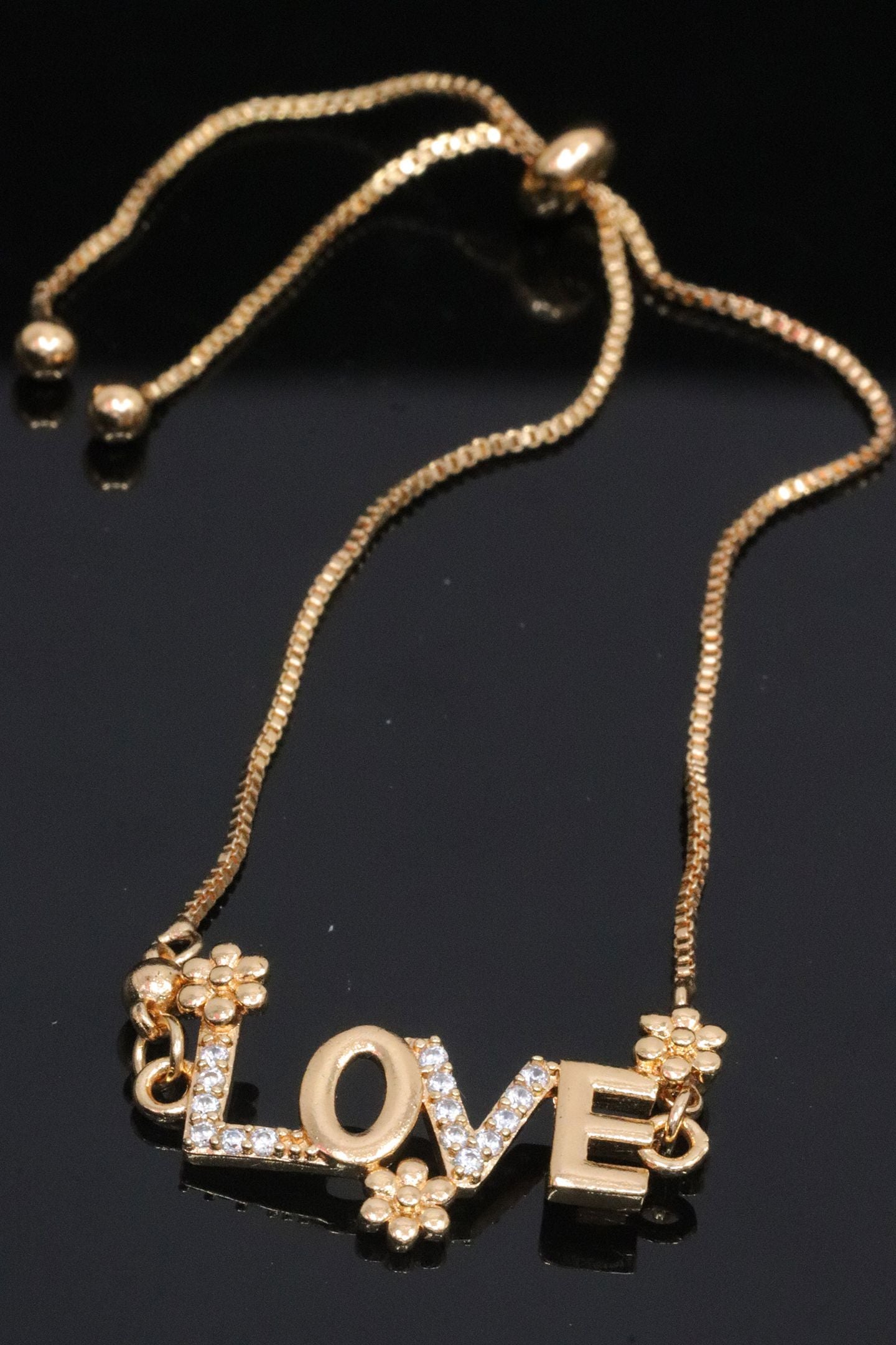 Dazzling Sunflower Starburst Bolo Bracelet | Adjustable | 1g Gold Plated