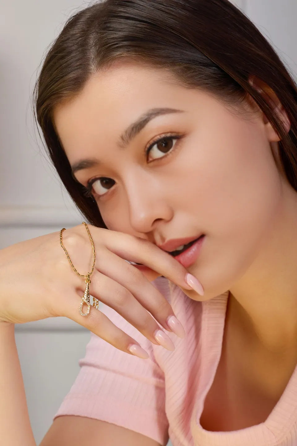 Vintage Inspired Teardrop Pendant Necklace | 1g Gold Plated